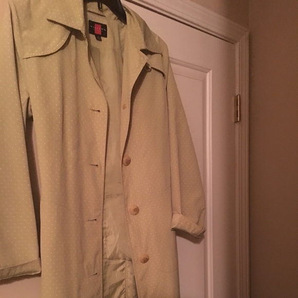 Jackets & Blazers - Polka dot trench coat